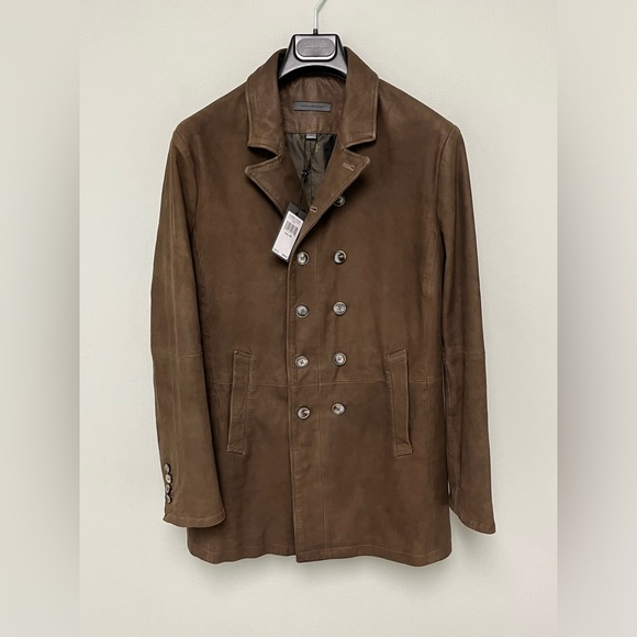 John Varvatos Cut-Away Double Breasted Coat Size EU 44 USA 34. NWT - Picture 6 of 16